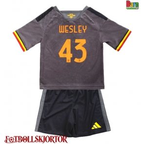 AS Roma Wesley Franca #43 Tredje Kläder Barn 2026-27 Kortärmad (+ Korta byxor)